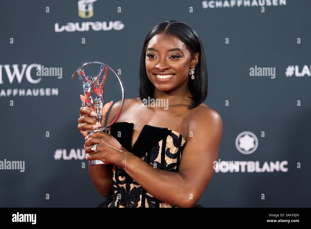 Simone Awore Simone Biles Sportswoman of the Year Award poses as Winner at the 25th ...