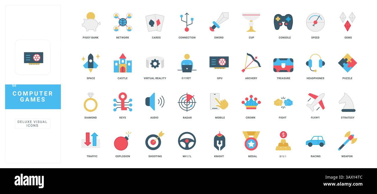 Computer and video games, genres and gamer equipment, network ...