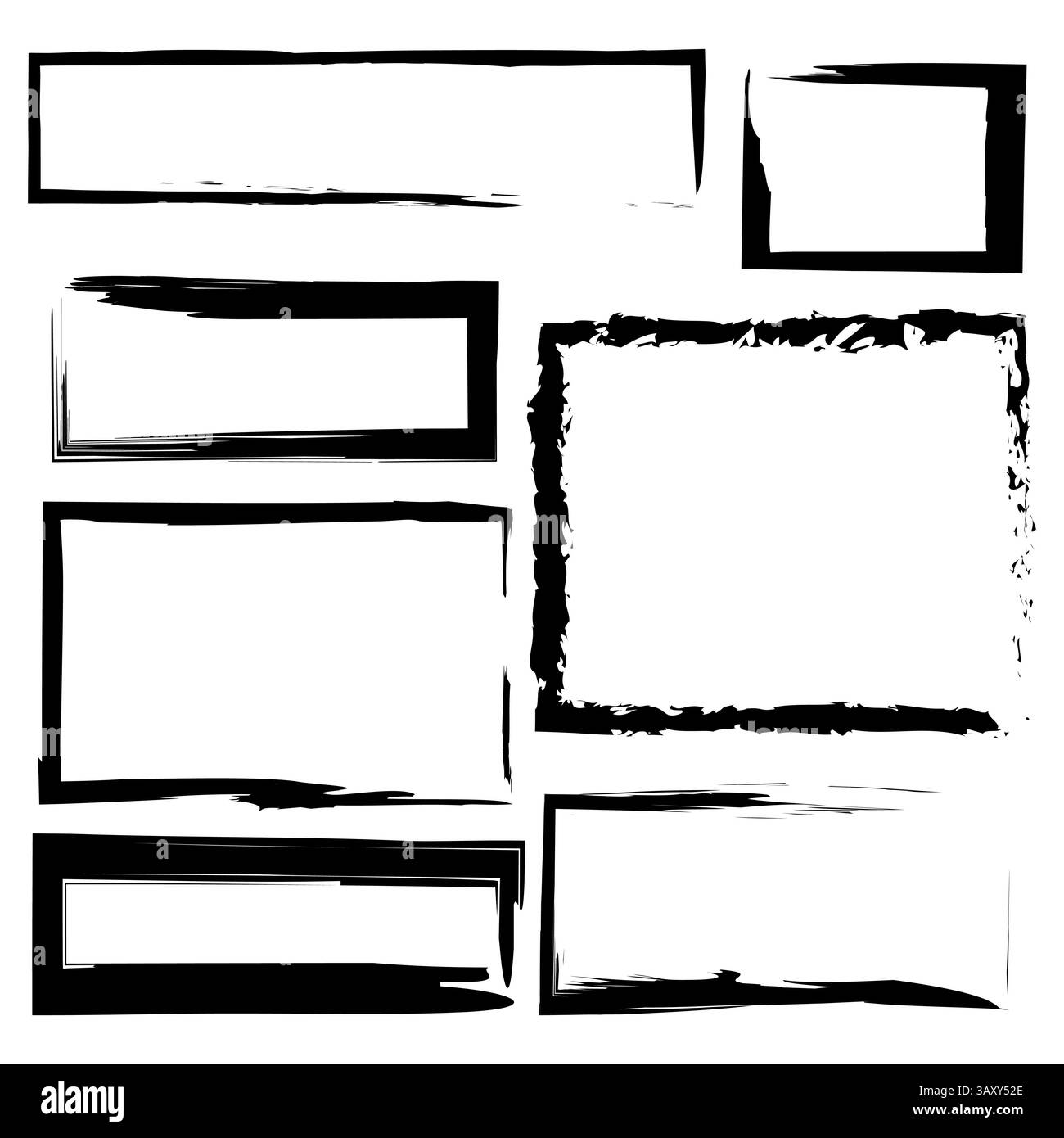 Rectangle shape outline Black and White Stock Photos & Images - Alamy