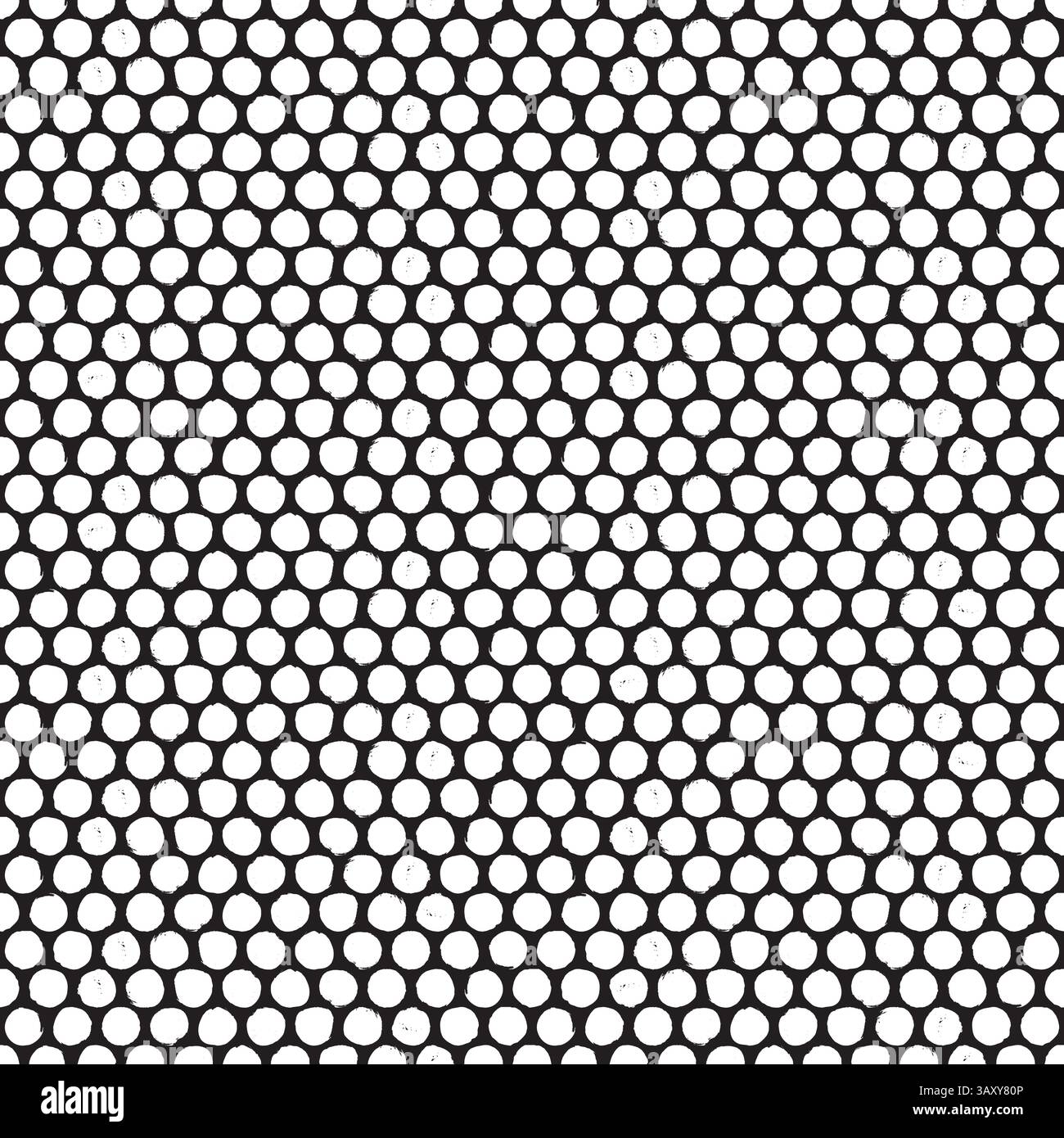 Seamless rough dot pattern. Eroded, distressed vector dot pattern background Stock Vector