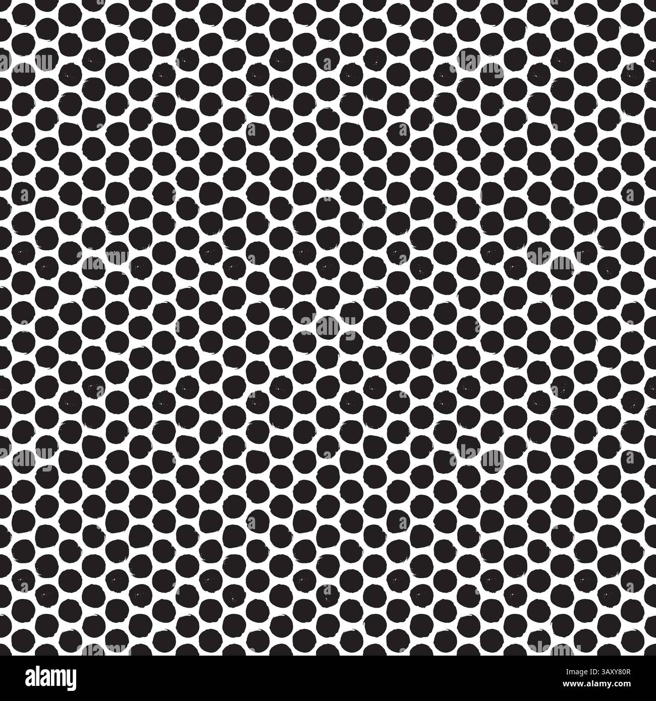 Seamless rough dot pattern. Eroded, distressed vector dot pattern background Stock Vector
