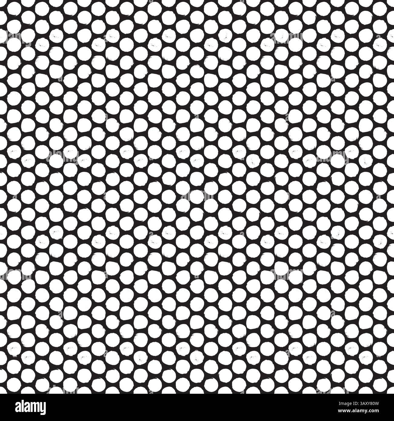 Seamless rough dot pattern. Eroded, distressed vector dot pattern background Stock Vector