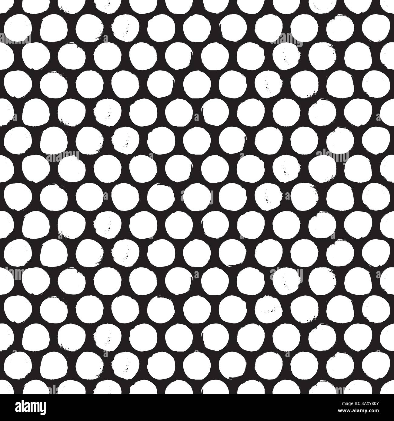 Seamless rough dot pattern. Eroded, distressed vector dot pattern background Stock Vector