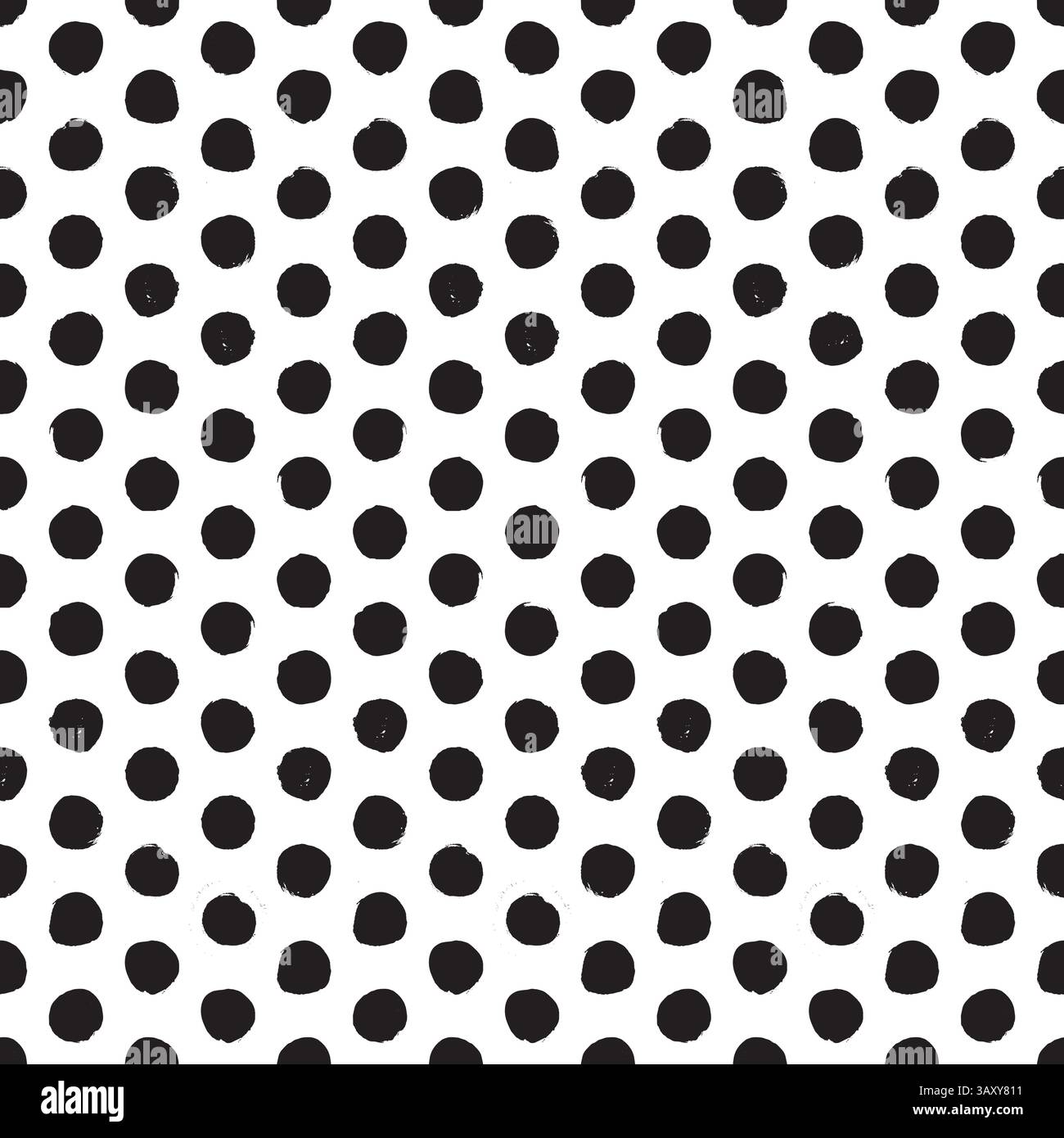 Seamless rough dot pattern. Eroded, distressed vector dot pattern background Stock Vector
