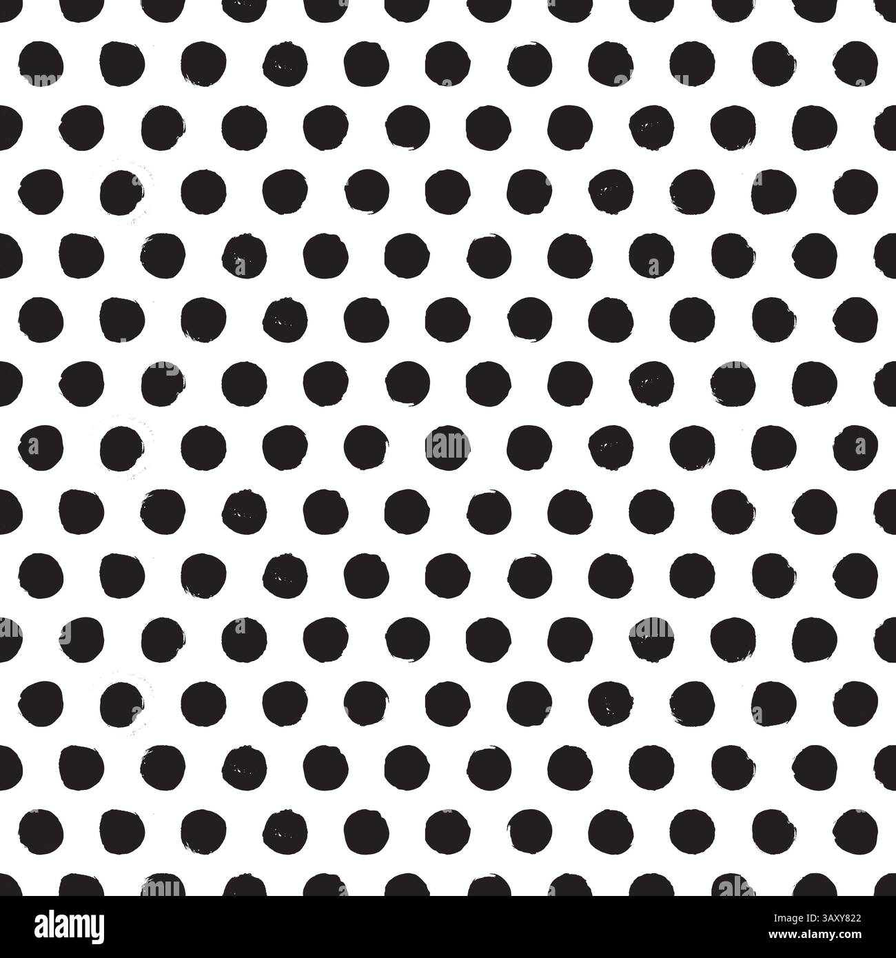 Seamless rough dot pattern. Eroded, distressed vector dot pattern background Stock Vector