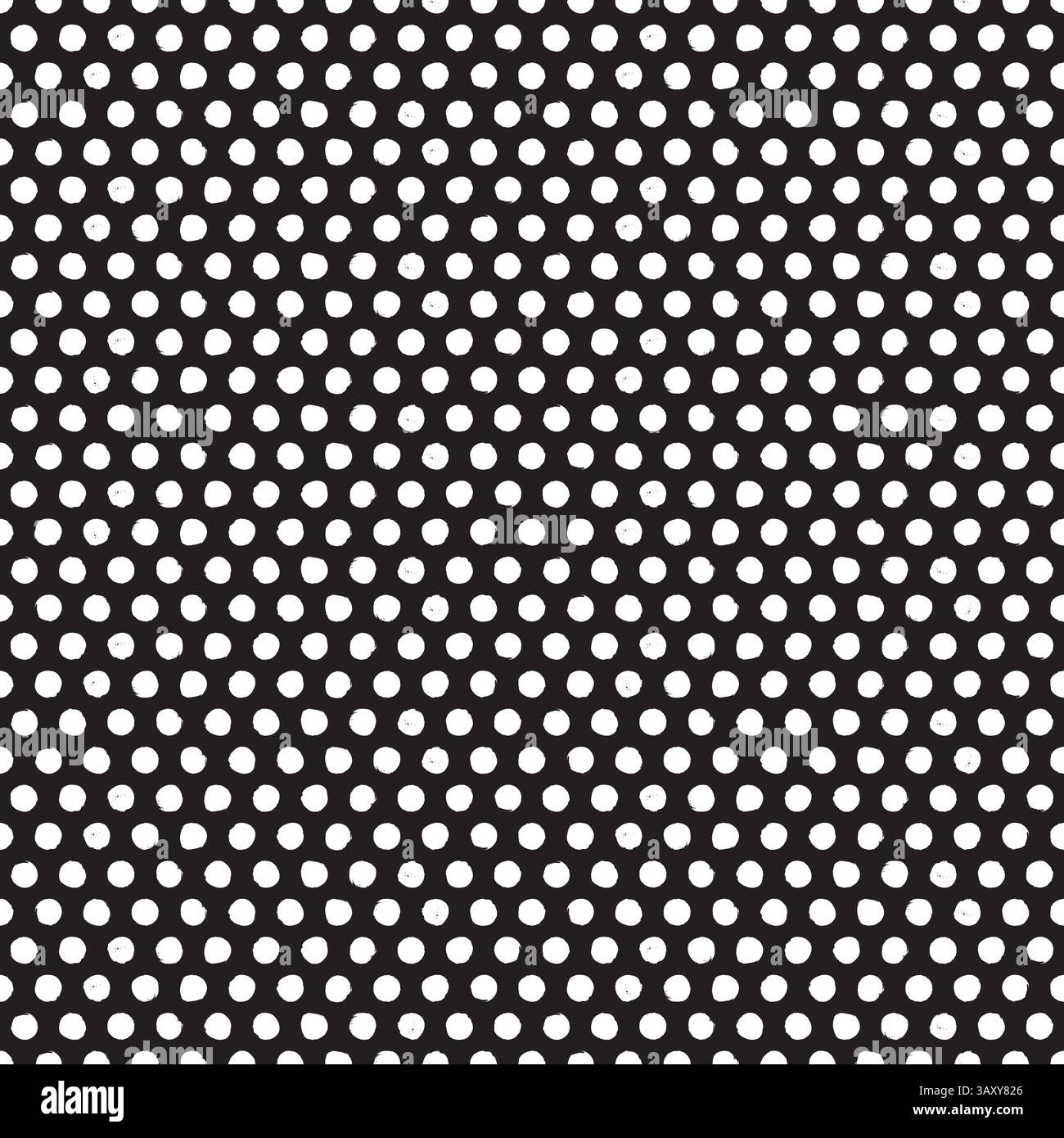 Seamless rough dot pattern. Eroded, distressed vector dot pattern background Stock Vector