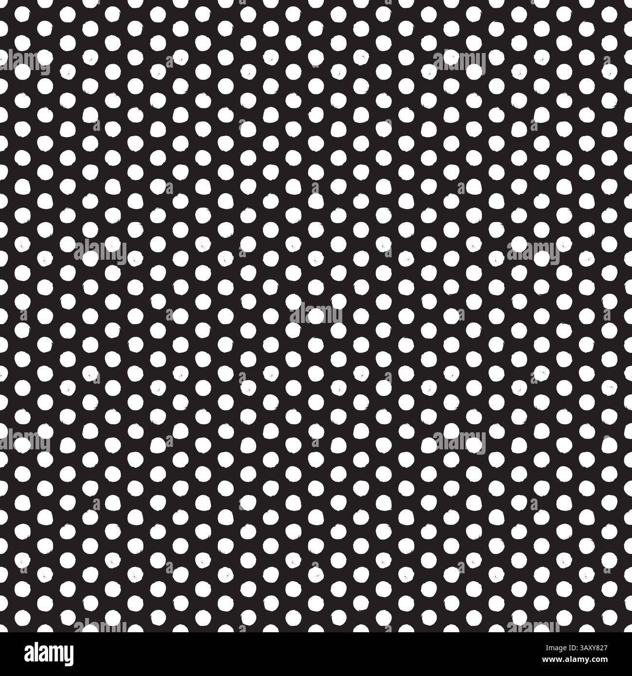 Seamless rough dot pattern. Eroded, distressed vector dot pattern background Stock Vector