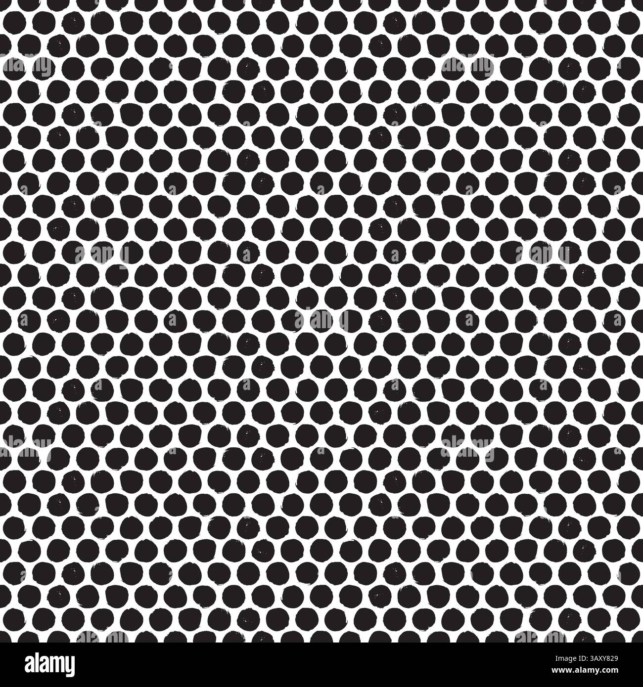 Seamless rough dot pattern. Eroded, distressed vector dot pattern background Stock Vector