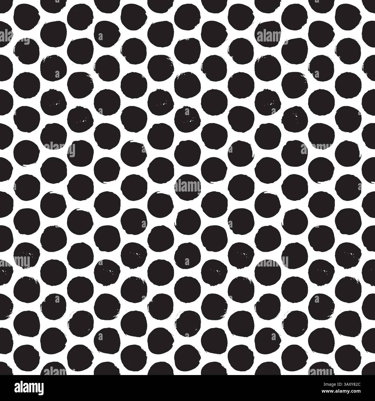 Seamless rough dot pattern. Eroded, distressed vector dot pattern background Stock Vector