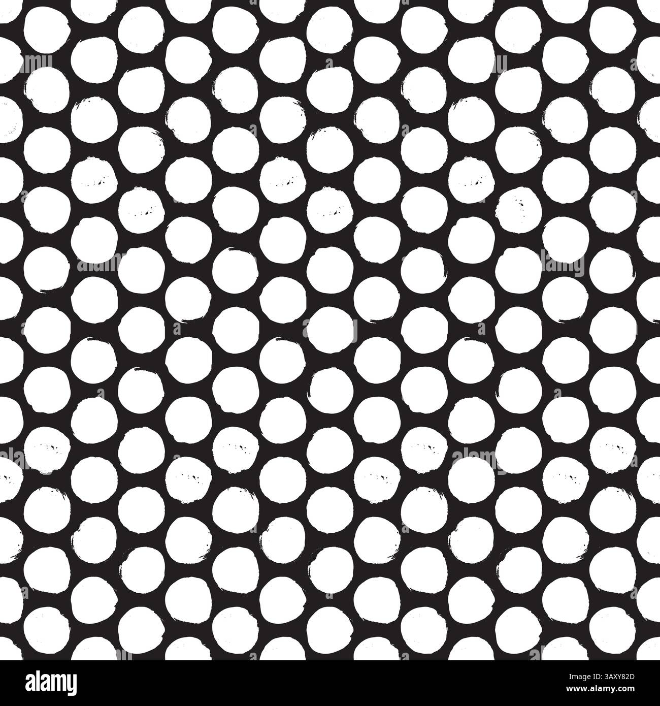 Seamless rough dot pattern. Eroded, distressed vector dot pattern background Stock Vector