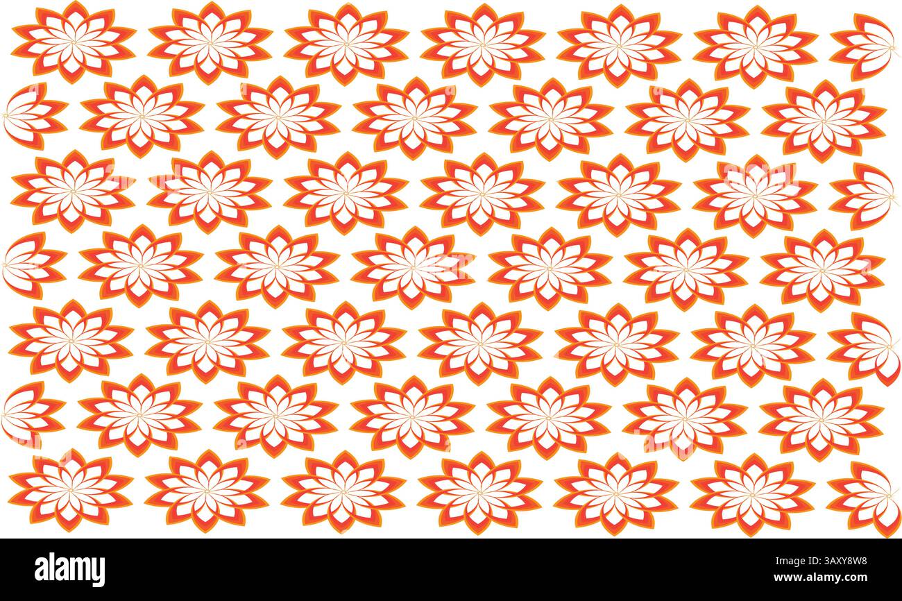 Flower Design pattern, flower pattern background Stock Vector