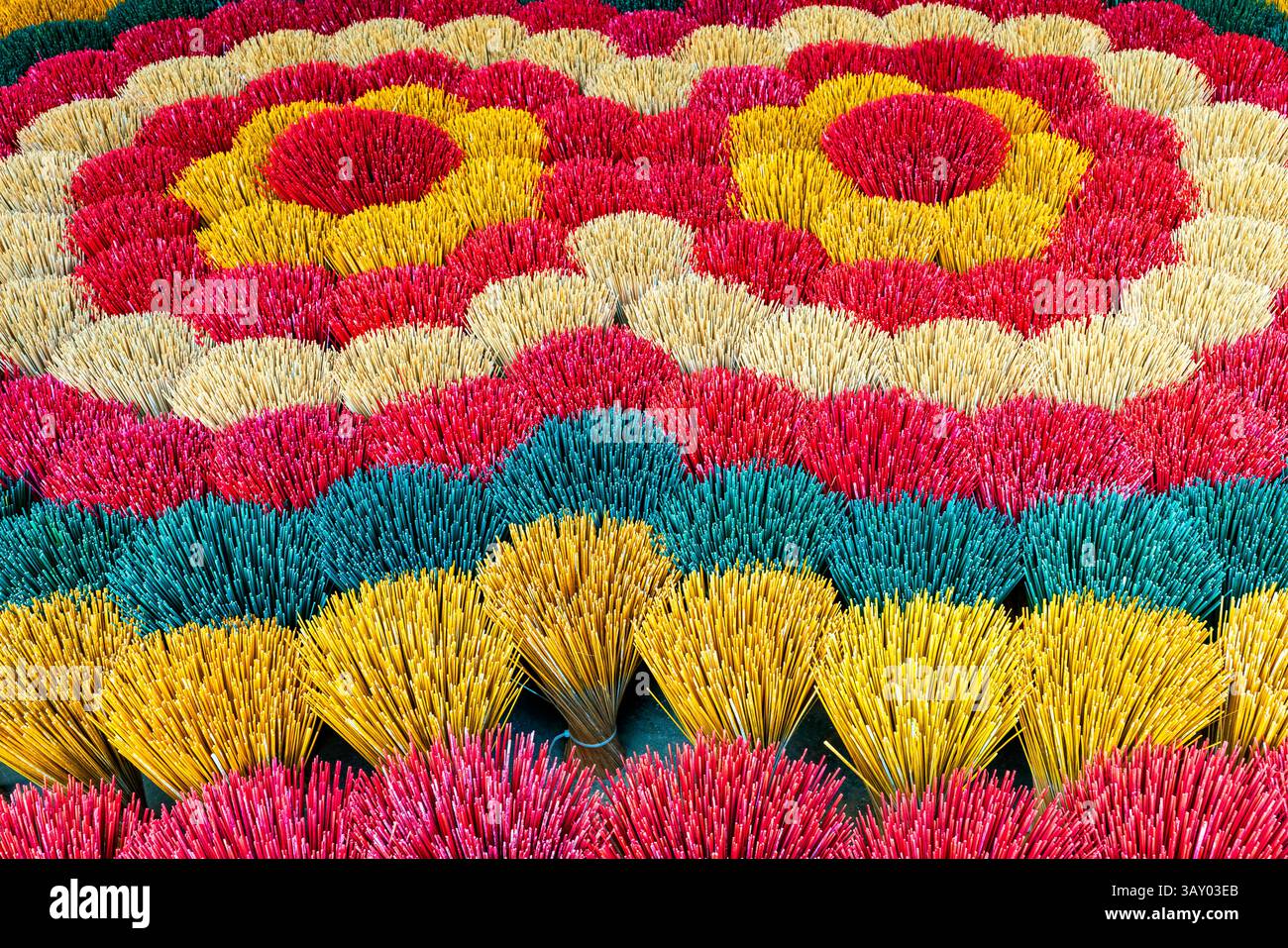 Traditional Vietnamese incense shop with colorful incense sticks in Hue ...