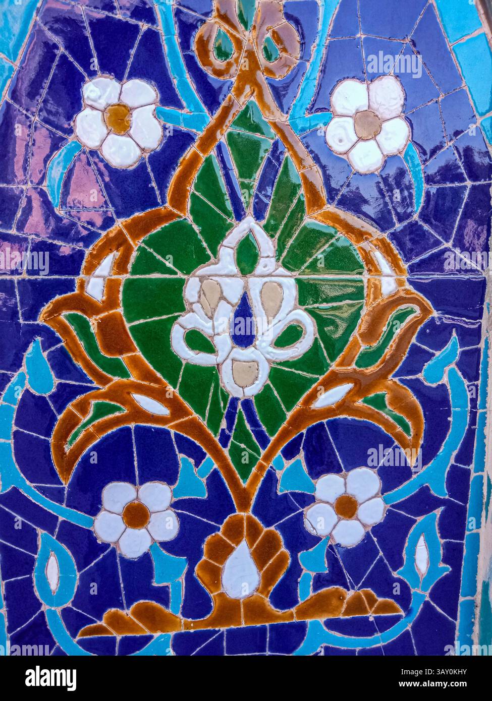 Emir Patterns Traditional art of Uzbekistan - pattern of colored tiles on the walls ...