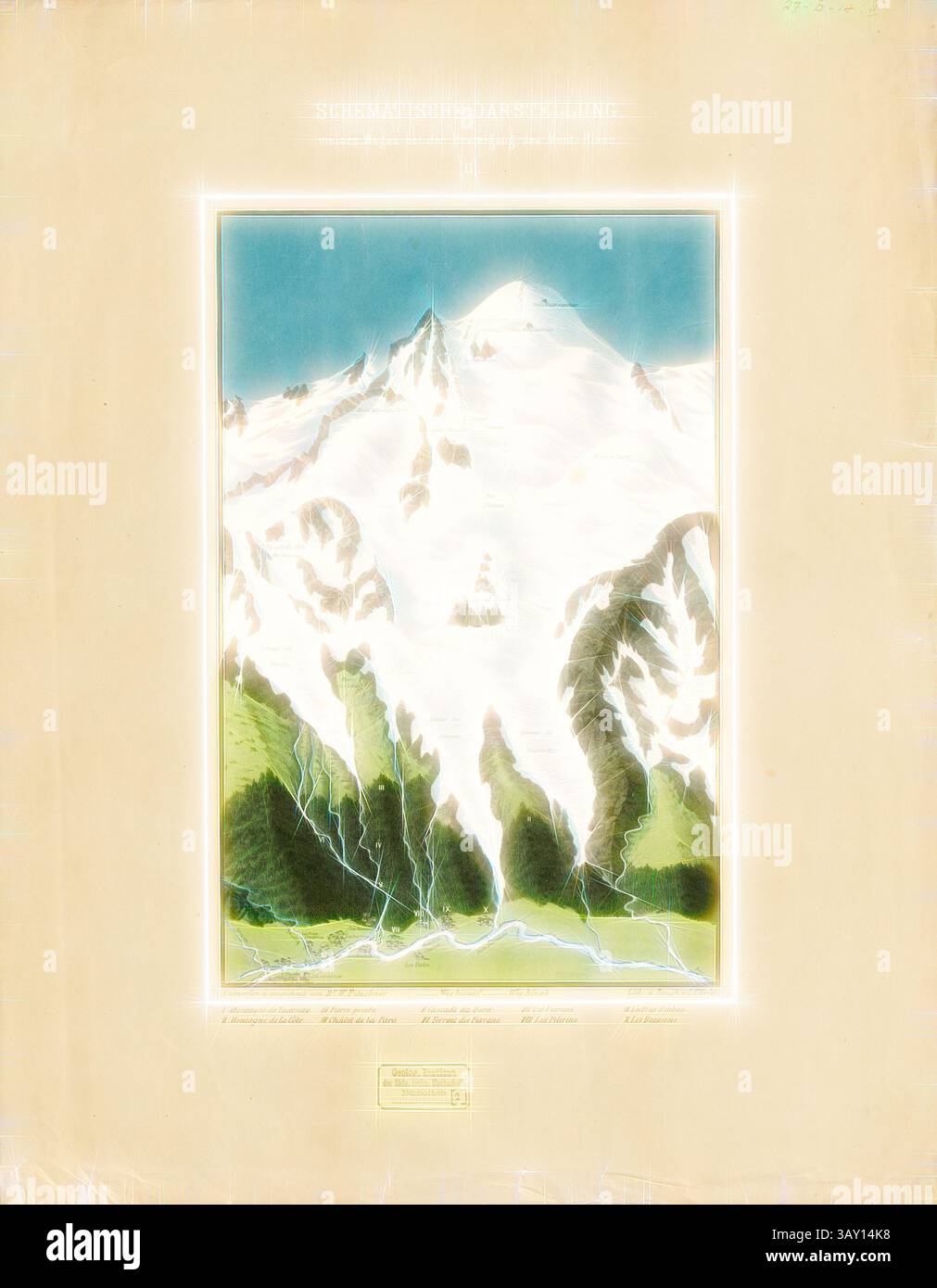 Affiche Vintage Originale Des Années 80, Paysage Montagneux Du Japon, 21x30 Pouces, état Neuf De Stock