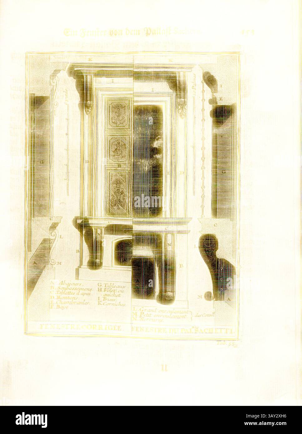 An intricate architectural design featuring ornate details, including a ...