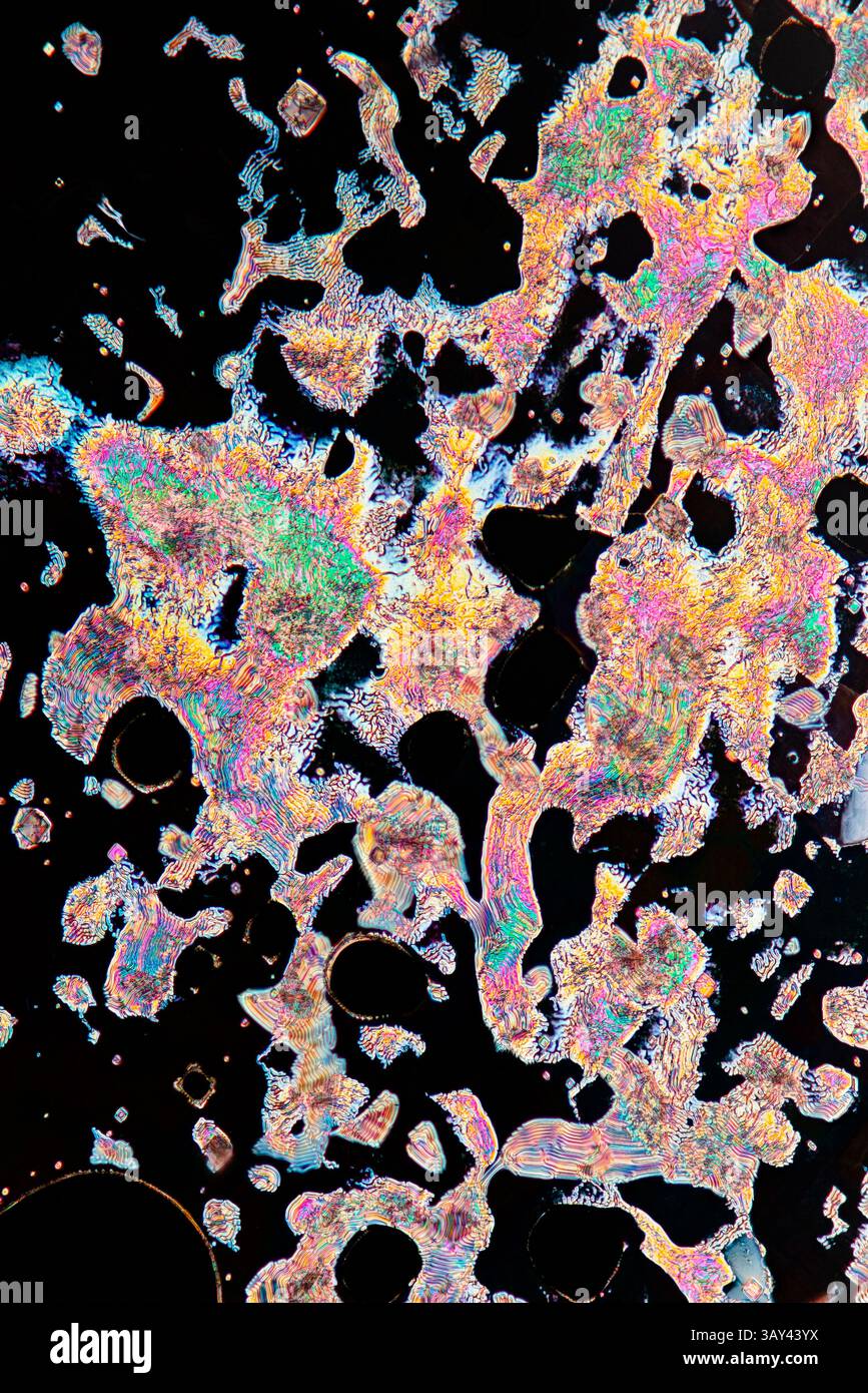 Mineral structure under microscope microscopic hi-res stock photography ...