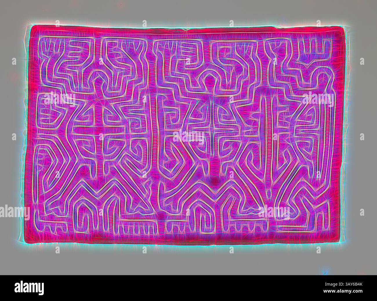 An intricate geometric pattern featuring interwoven lines and shapes ...