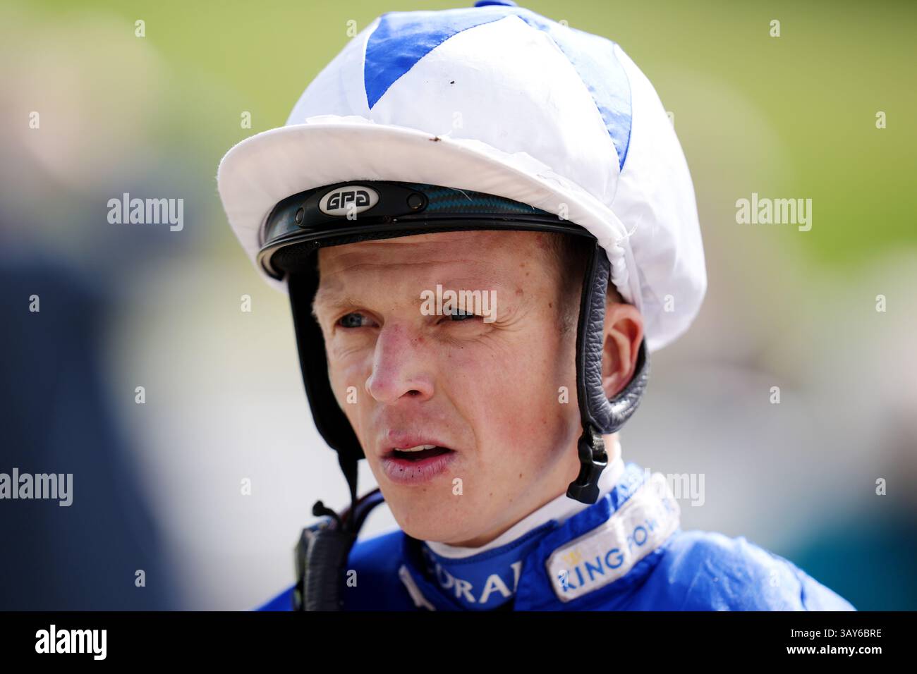 Jockey David Probert during The Spring Meeting at Epsom Downs ...