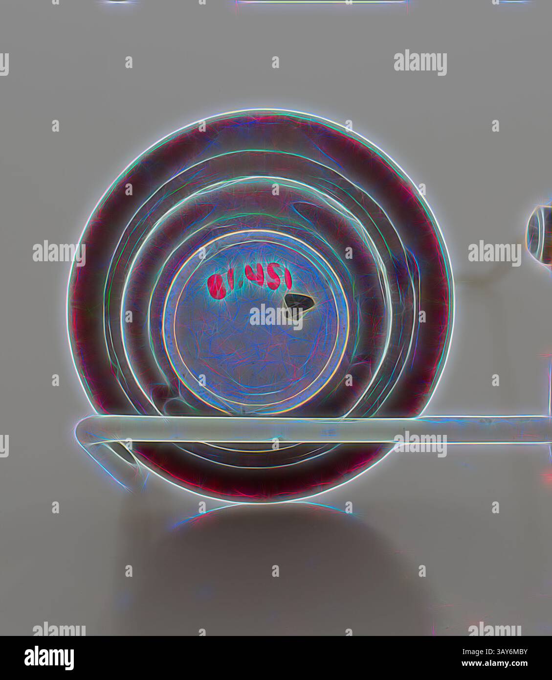 A circular object with a smooth edge reflects vibrant colors, showcasing intricate details and textures within its center., cup, Qing dynasty, Qing dynasty, 1700s, Red Glaze, 2-3/8 h, 2-1/2 d, Asian Art, Classic art with a modern twist reimagined by Artotop Stock Photo