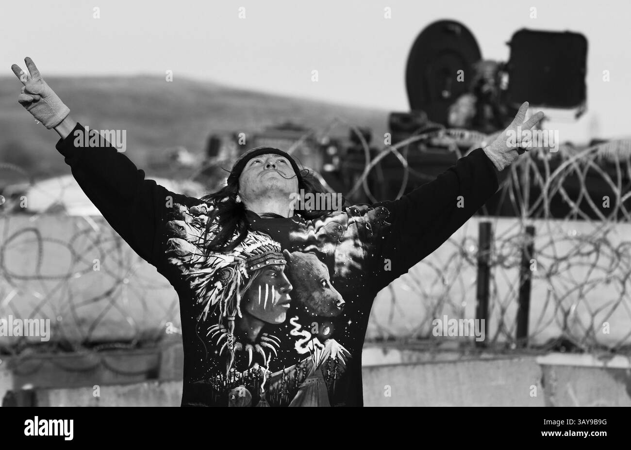 Native american land bridge Black and White Stock Photos & Images - Alamy