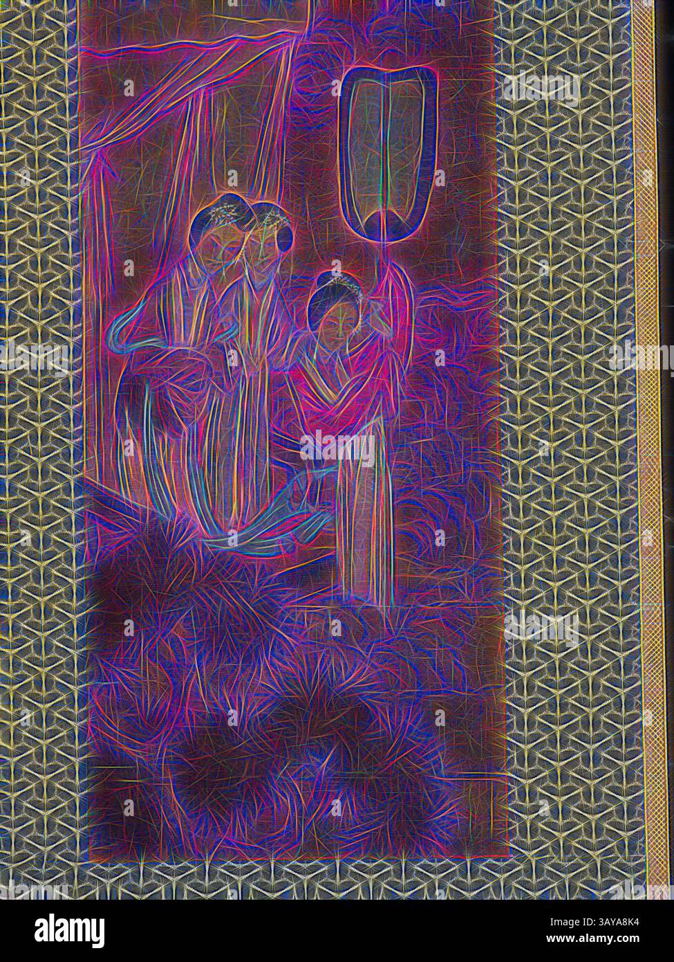 Stylized depiction of five figures hi-res stock photography and images ...