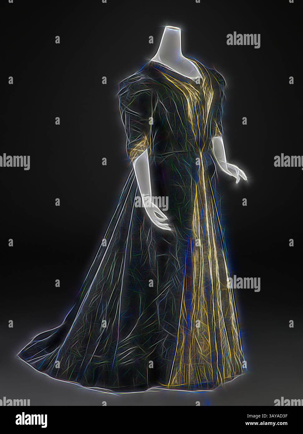 Draping Sleeve Gown