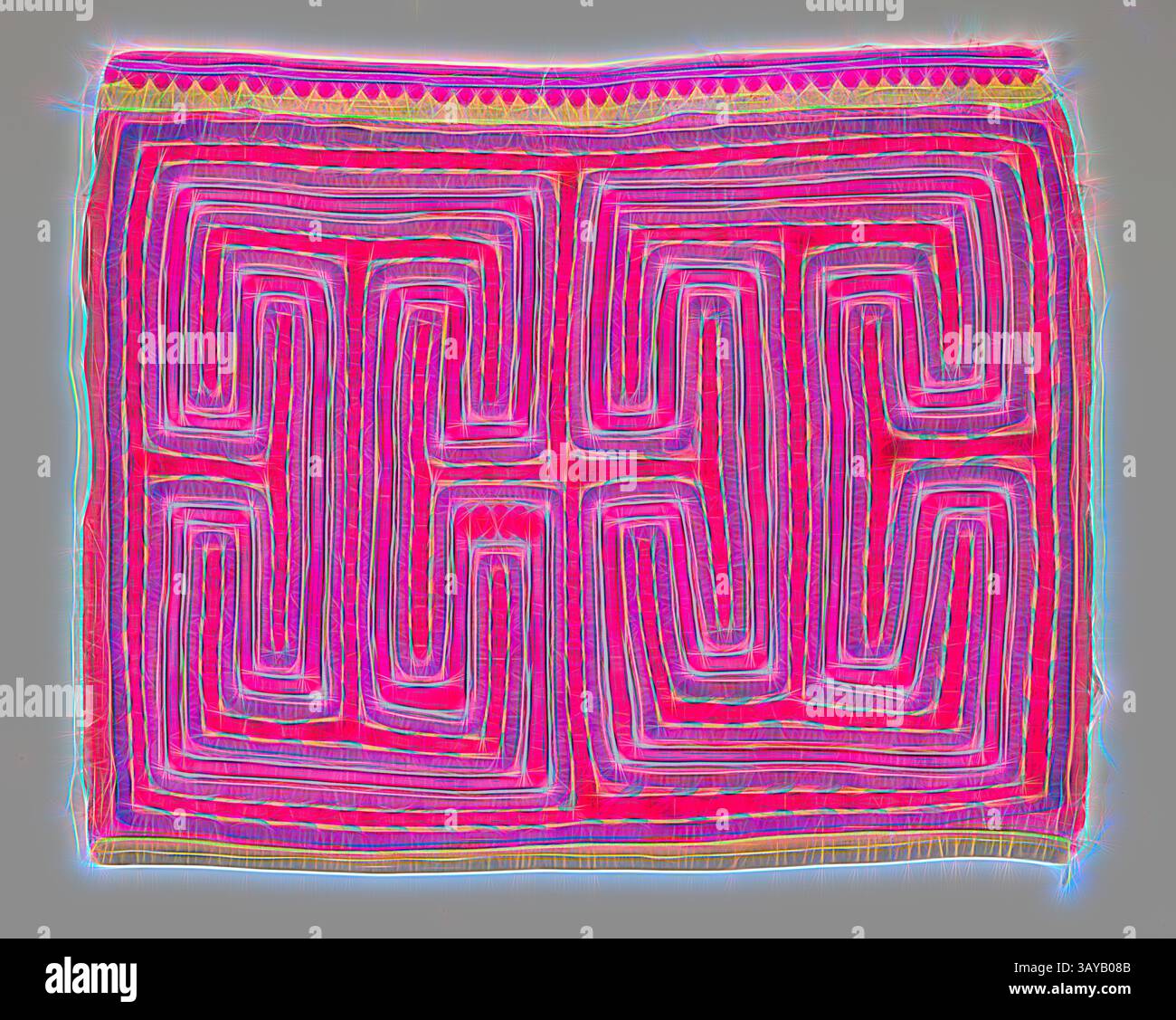 Interwoven patterns in shades of pink hi-res stock photography and ...