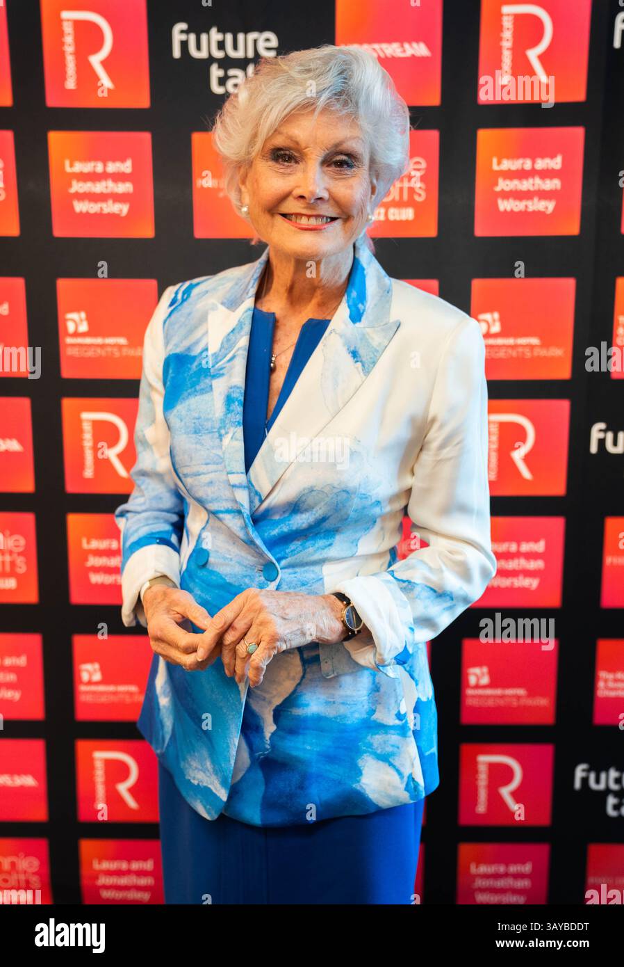 Angela Rippon attending a photo call for the Future Talent 20th ...