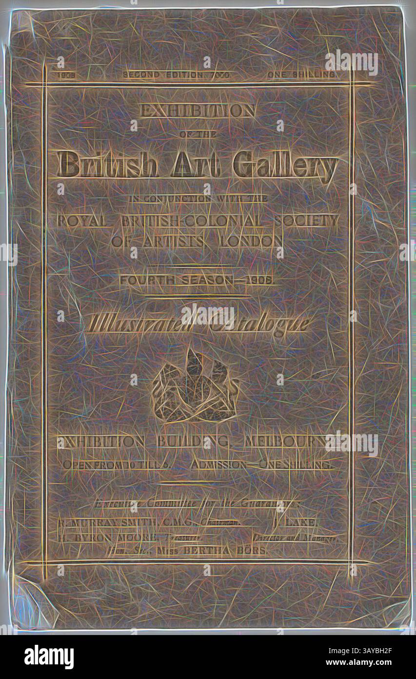 An illustrated catalog for the British Art Gallery exhibition