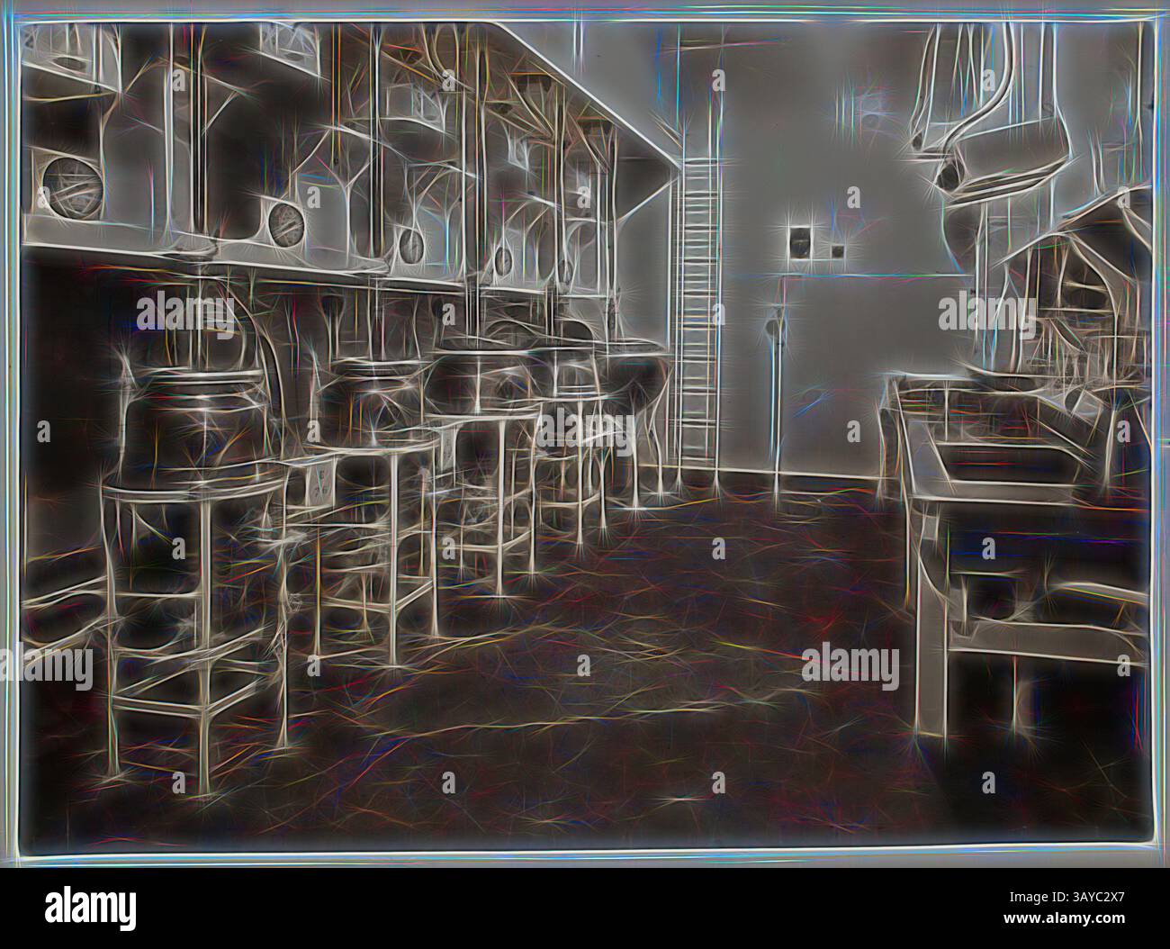 Stylized depiction of tall hi-res stock photography and images - Alamy