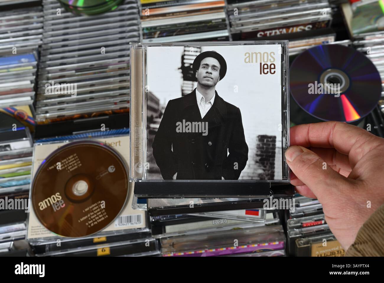 CD album Amos Lee Stock Photo