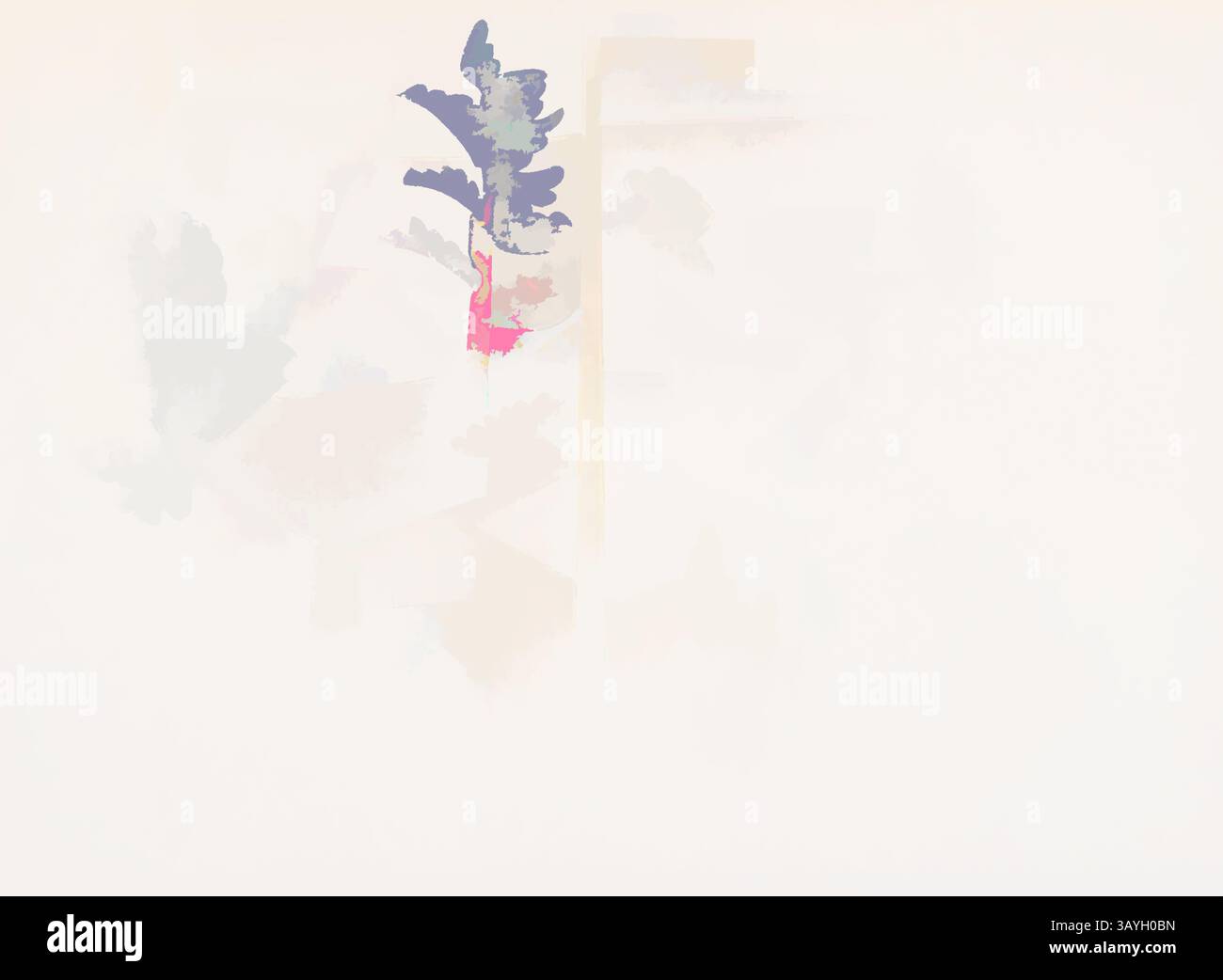 A soft, abstract composition featuring muted colors with hints of ...