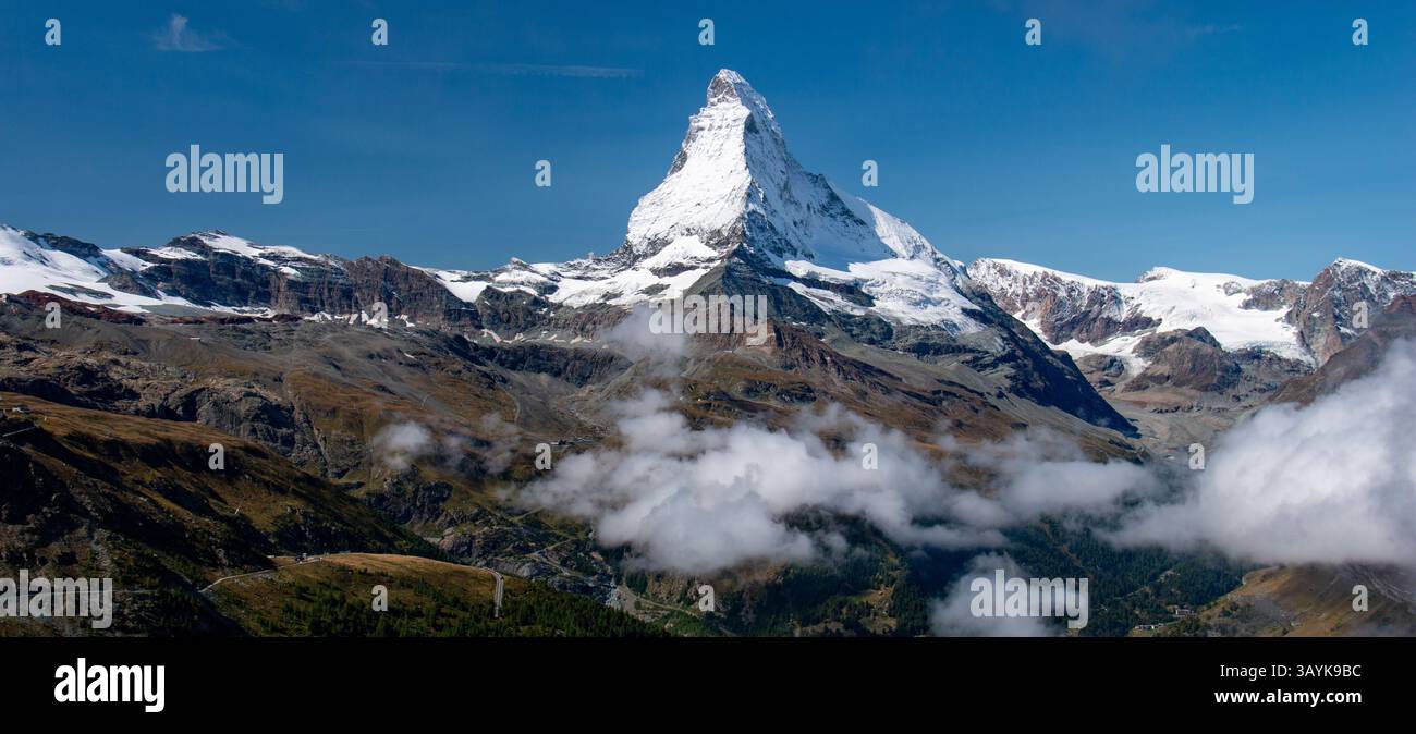 Spectacular View Of The Matterhorn Floating In The Sea Of Clouds From
