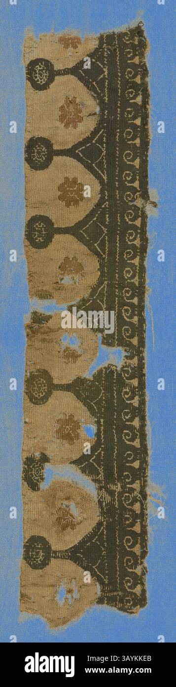 Repeating pattern of scalloped shapes in earthy tones hi-res stock ...