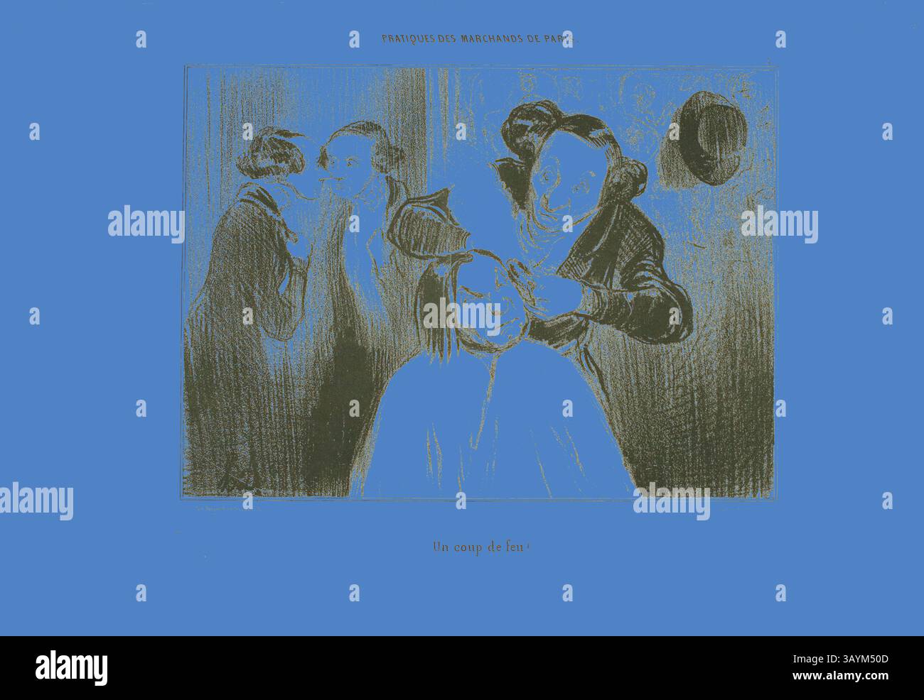 A whimsical scene featuring two figures engaging with a third person ...