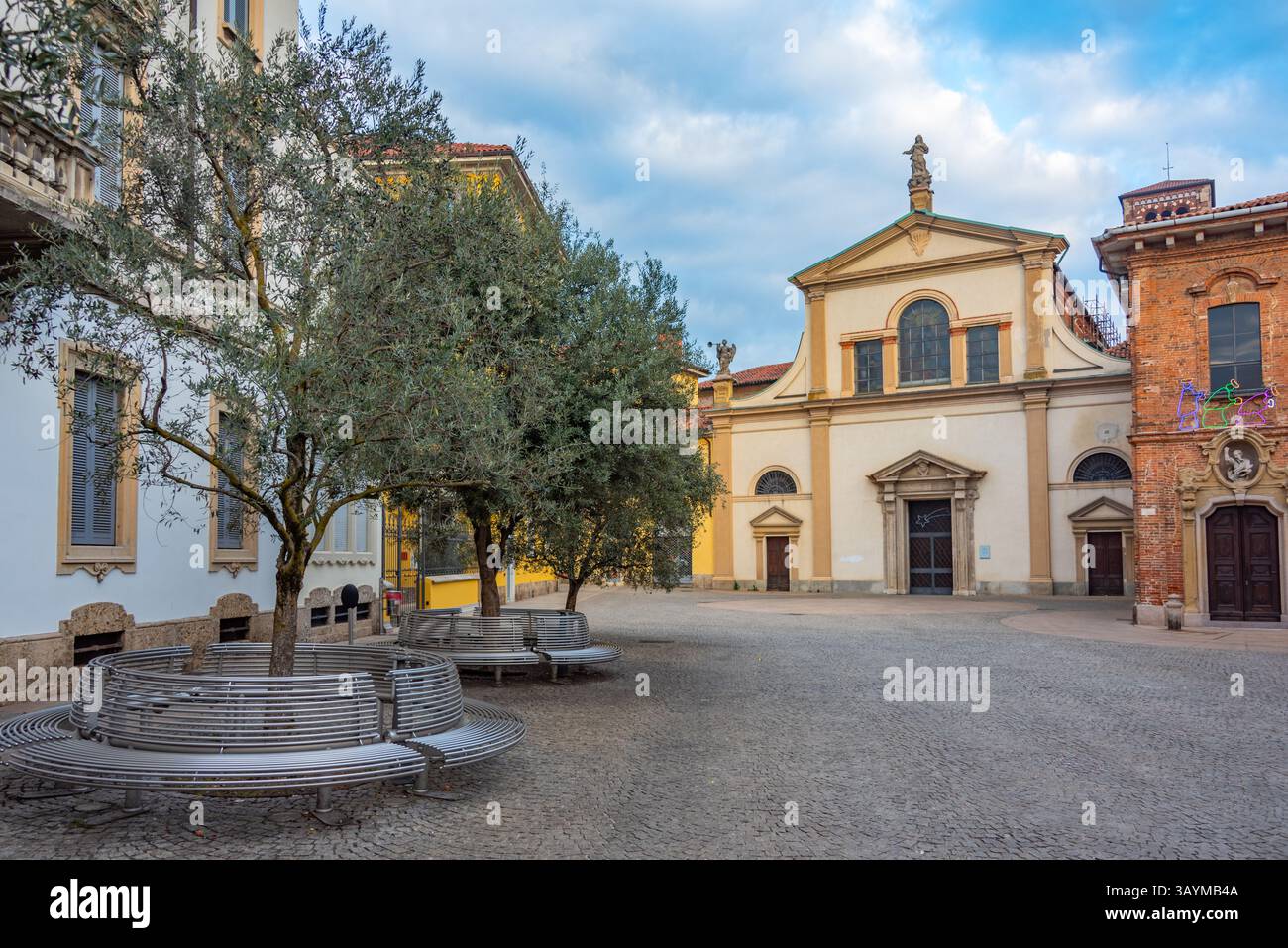 Church and Convent of Santa Maria al Carrobiolo in Monza, Italy.IMAGE Stock Photo