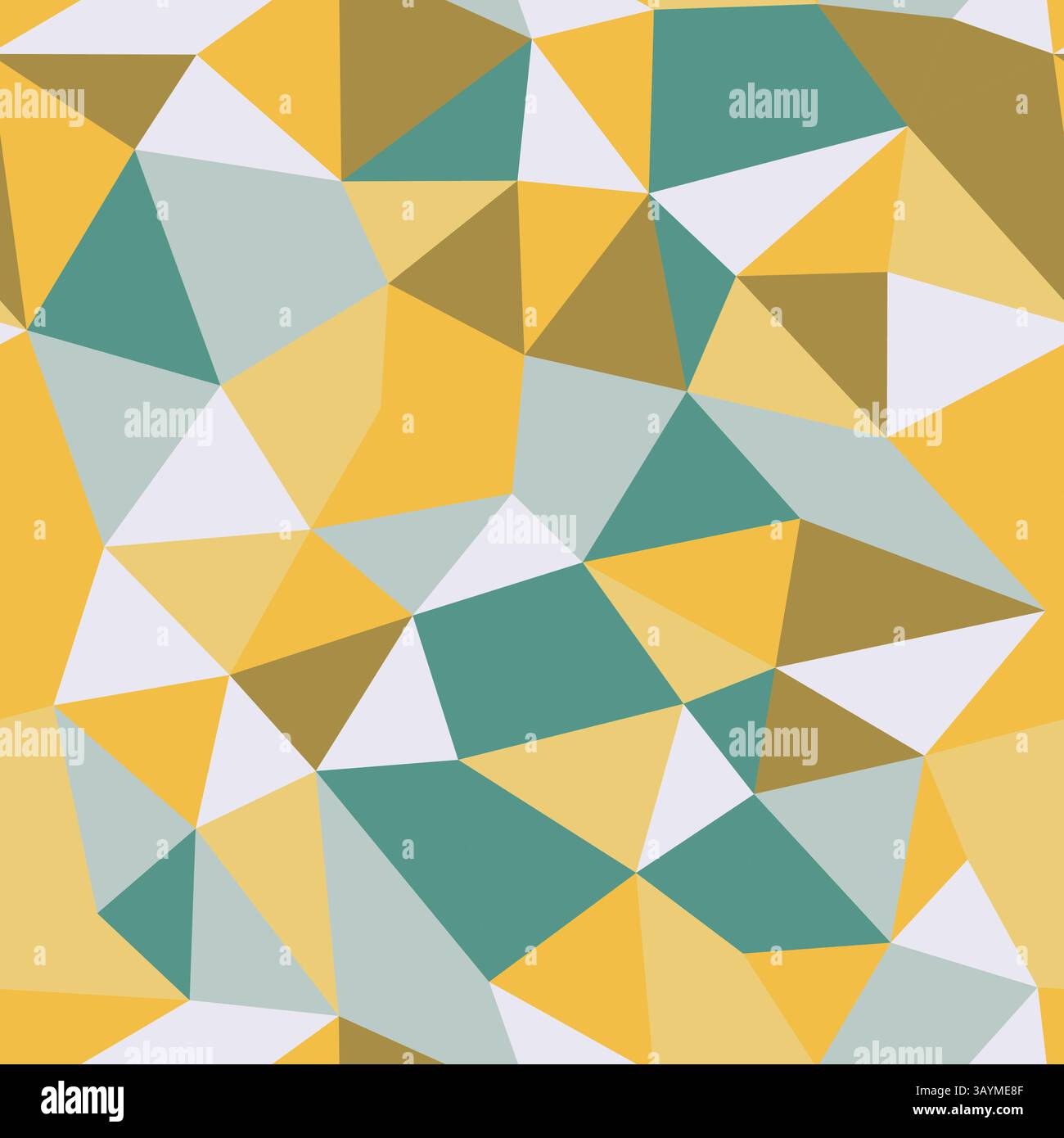 Triangles background design. Compact triangles size. Repeatable pattern. Stylish vector tiles. Warm Earthy Neutrals and Greens. Stock Vector