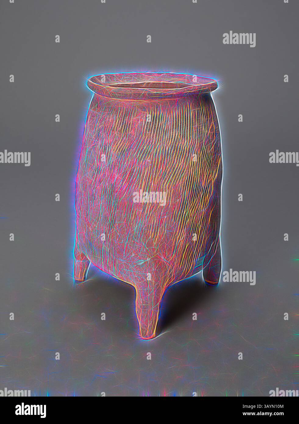 Stool Stylised Stylized wooden stool hi-res stock photography and images - Alamy