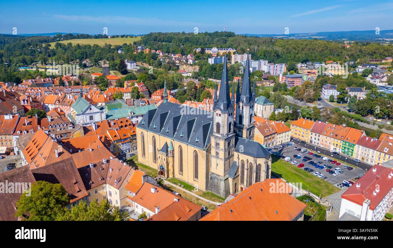 Saint Nicholas church in Cheb, Czech republic.IMAGE Stock Photo