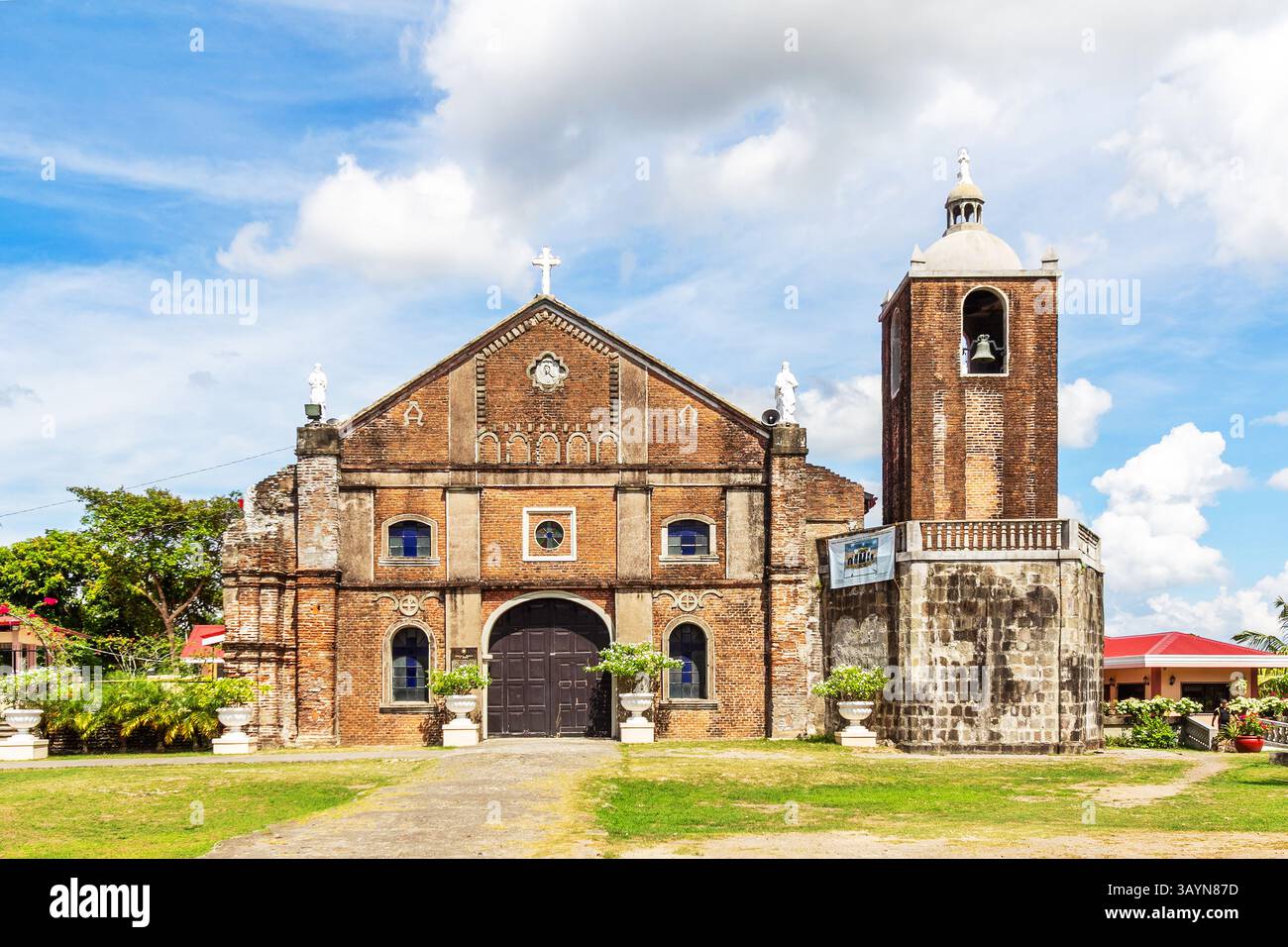 Facade of the Immaculate Conception Parish Church in Quipayo, Calabanga ...