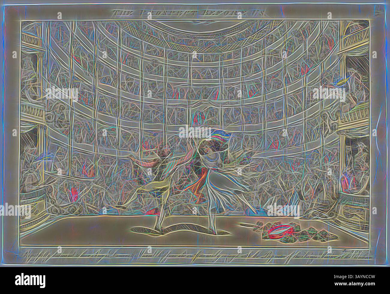 Abstract representation of two dancers hi-res stock photography and ...