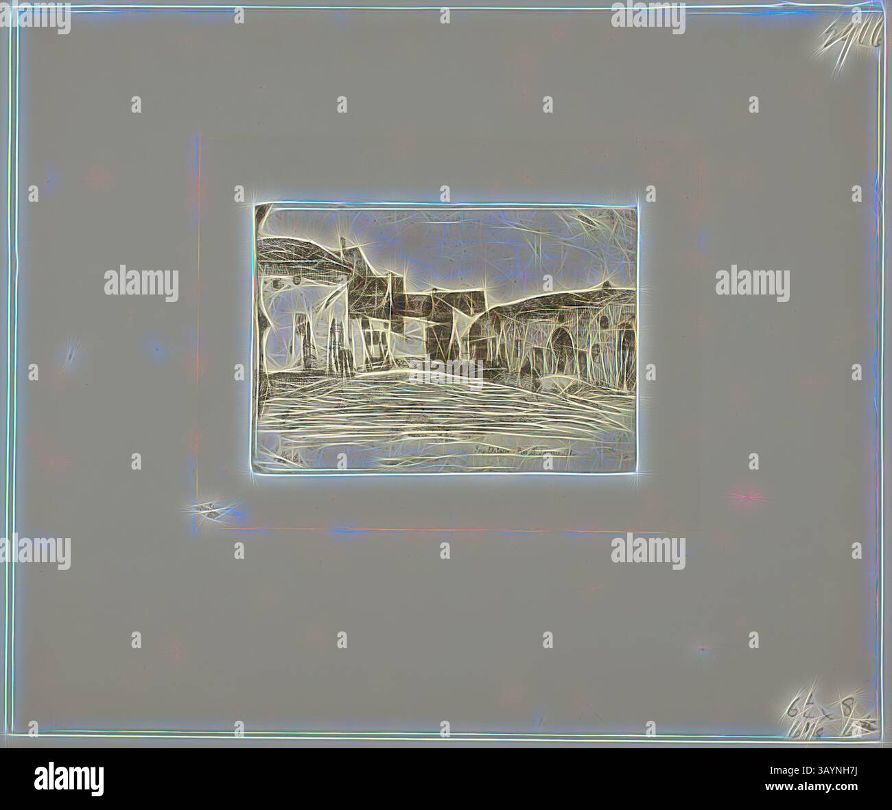 Featuring distorted outlines of buildings hi-res stock photography and ...