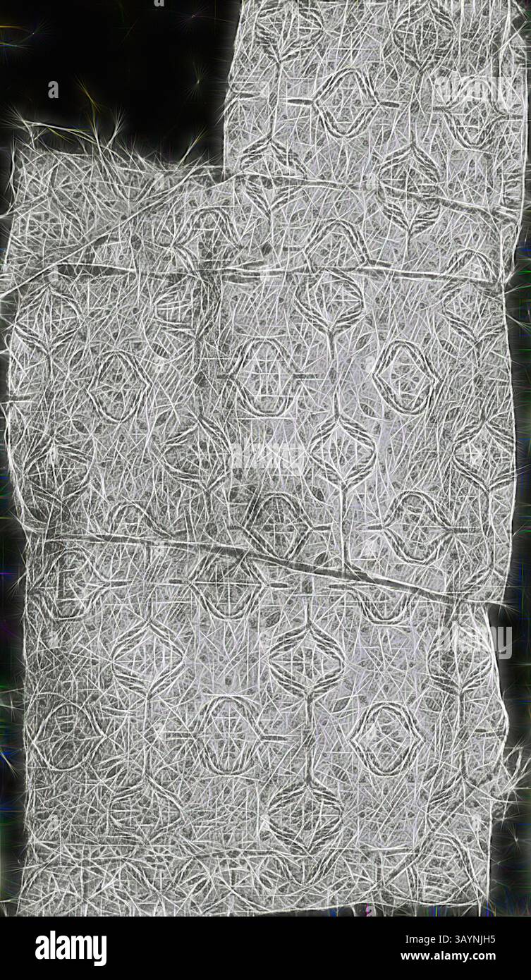 An intricate pattern of intertwined lines and shapes, creating a ...