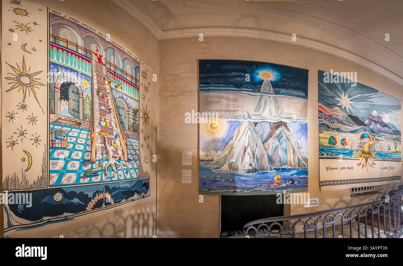 Paris, France - 04 19 2025: Aubusson weaves Tolkien. Rugs and ...