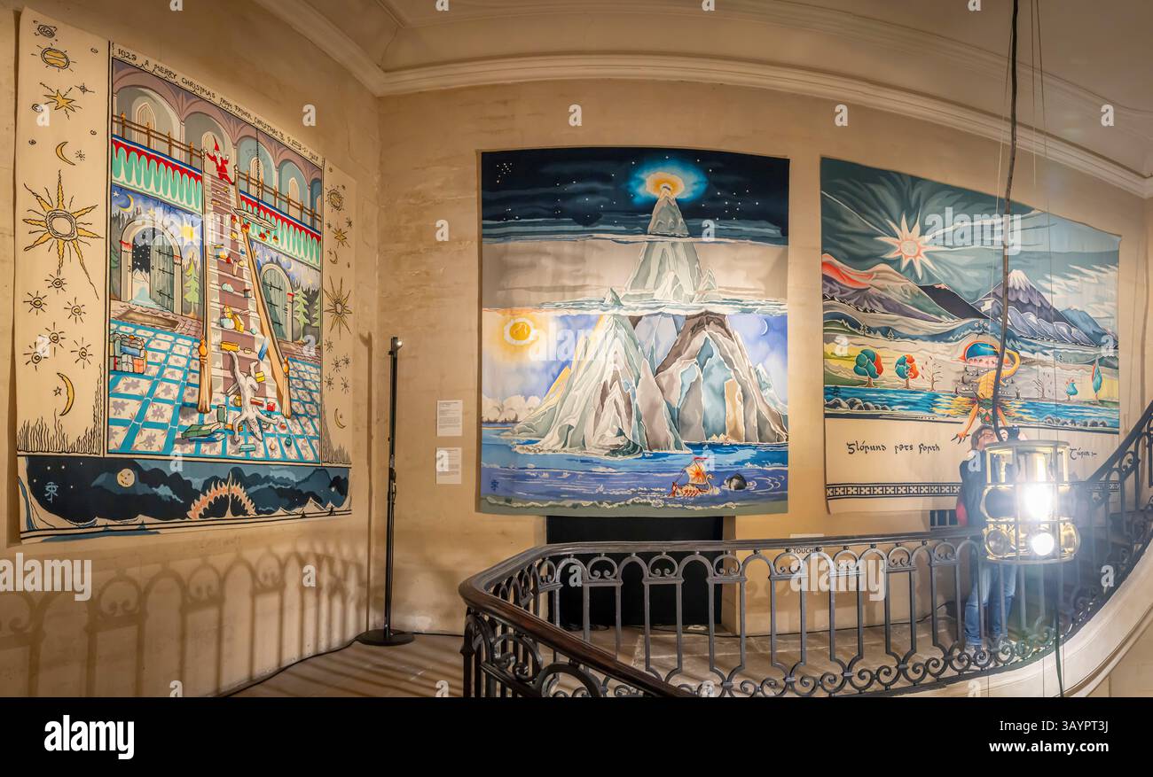 Paris, France - 04 19 2025: Aubusson weaves Tolkien. Rugs and ...