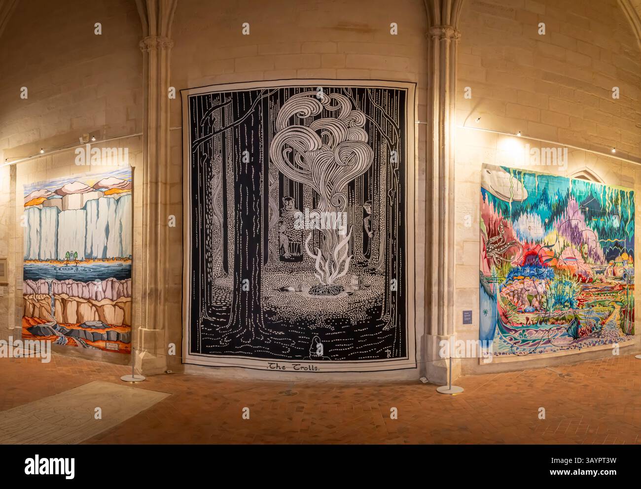 Paris, France - 04 19 2025: Aubusson weaves Tolkien. Rugs and ...