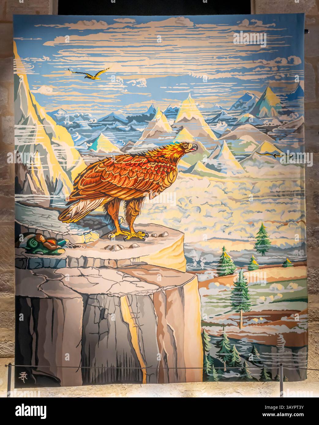 Paris, France - 04 19 2025: Aubusson weaves Tolkien. Rugs and ...