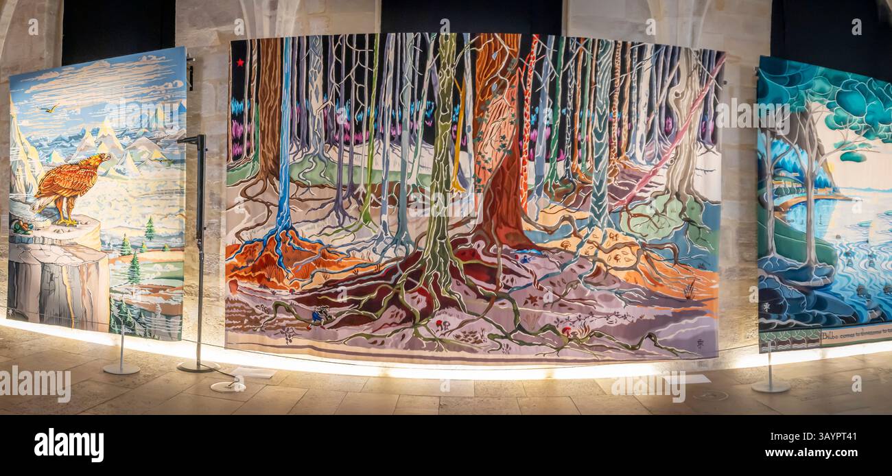 Paris, France - 04 19 2025: Aubusson weaves Tolkien. Rugs and ...