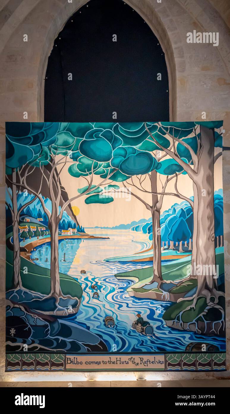 Paris, France - 04 19 2025: Aubusson weaves Tolkien. Rugs and ...