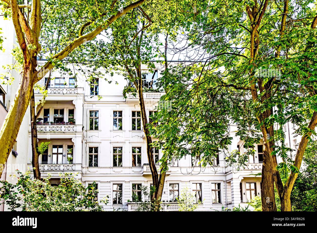 Berlin from behind ; Berlin von hinten Stock Photo